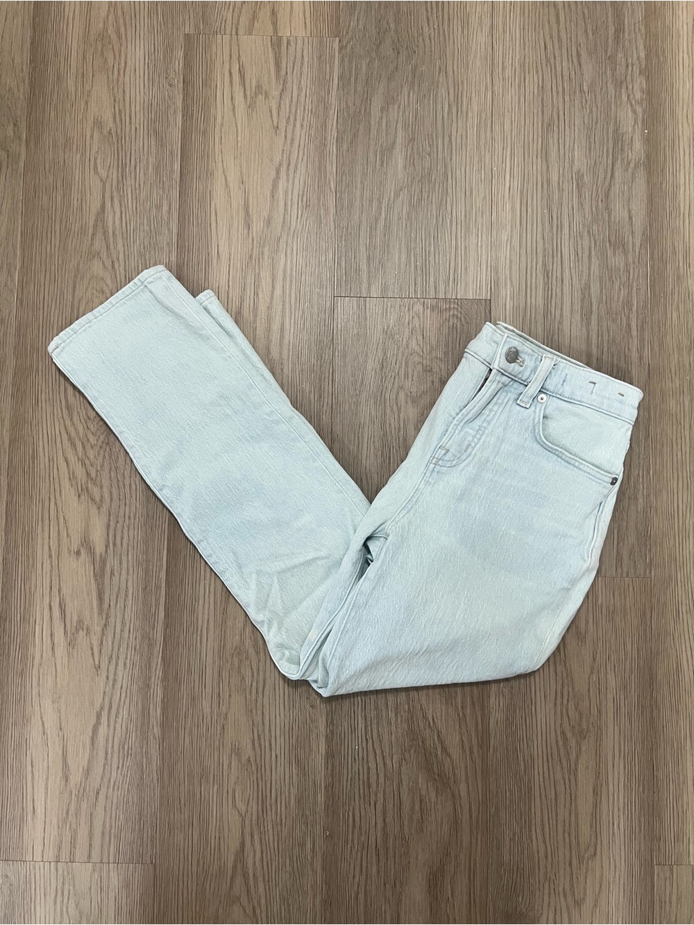 Madewell The Perfect Vintage Jean Light Wash Straight Leg Jeans 26P NP561